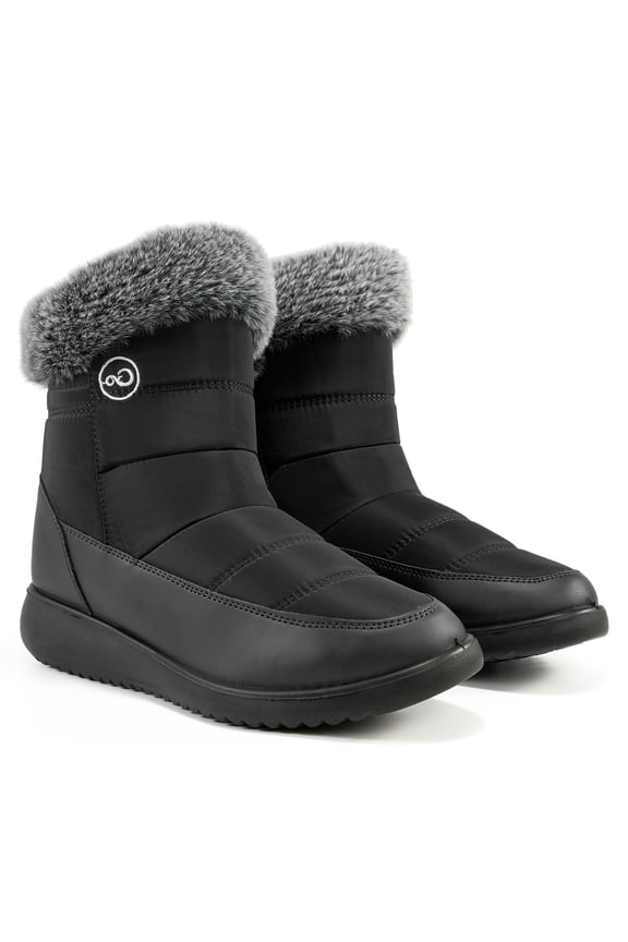 Snow Boots Women Winter Shoes Warm Faux Waterproof Fur Outdoors Ankle Booties