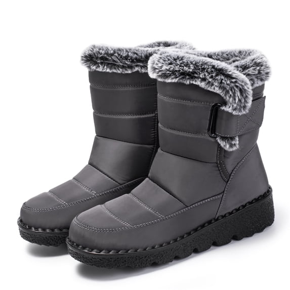 Ablanczoom Snow Boots Women: Winter Shoes Woman Ankle Outdoors Booties with Warm Faux Fur