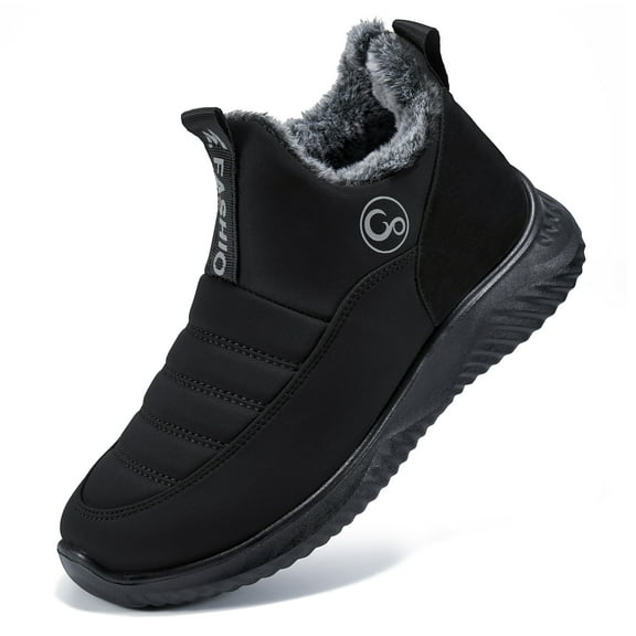 Ablanczoom Snow Boots Women Winter Warm Faux Fur Waterproof Slip On Comfort Woman Ankle Booties