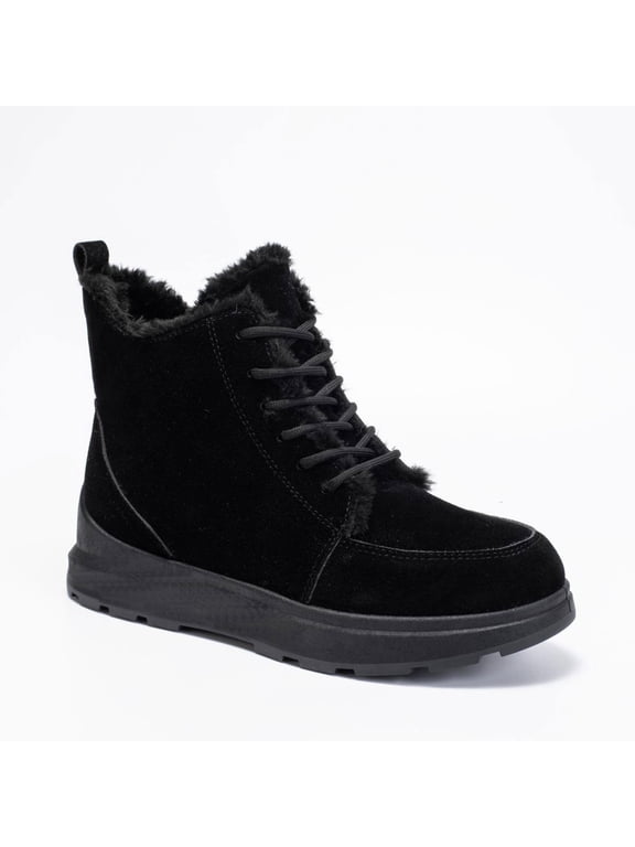 Snow Boots Womens: Warm Fur No-slip Winter Woman Ankle Booties