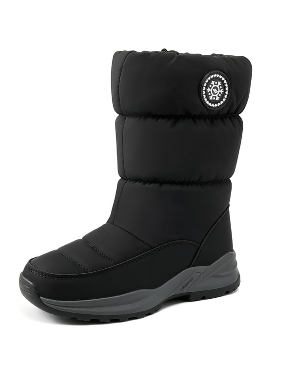 Snow Boots Womens: Warm Faux Fur Non-Slip Winter Hiking Boots for Woman Shoes