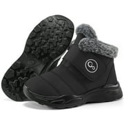 ABLANCZOOM Snow Boots Womens with Warm Faux Fur Women Winter Boots non-slip Waterproof Outdoor Booties