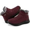 thumbnail image 1 of Ablanczoom Snow Boots Womens with Warm Fuzzy Faux Fur Slip-on Woman Winter Booties Shoes, 1 of 6
