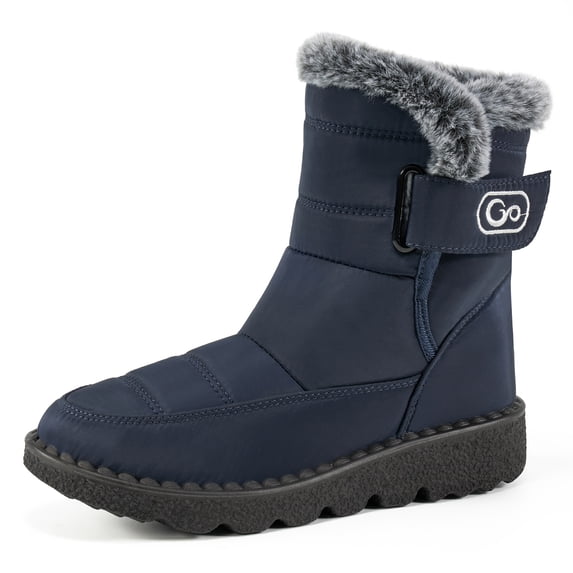 Ablanczoom Snow Boots for Womens: Warm Fur No-slip Winter Woman Ankle Booties