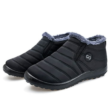 Ablanczoom Snow Winter Booties Women Ankle Boots with Warm Faux Fur