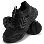 Ablanczoom Steel Toe Safety Boots Mens Shoes Slip Resistant Construction Men Work Safety Sneakers Anti-puncture Security