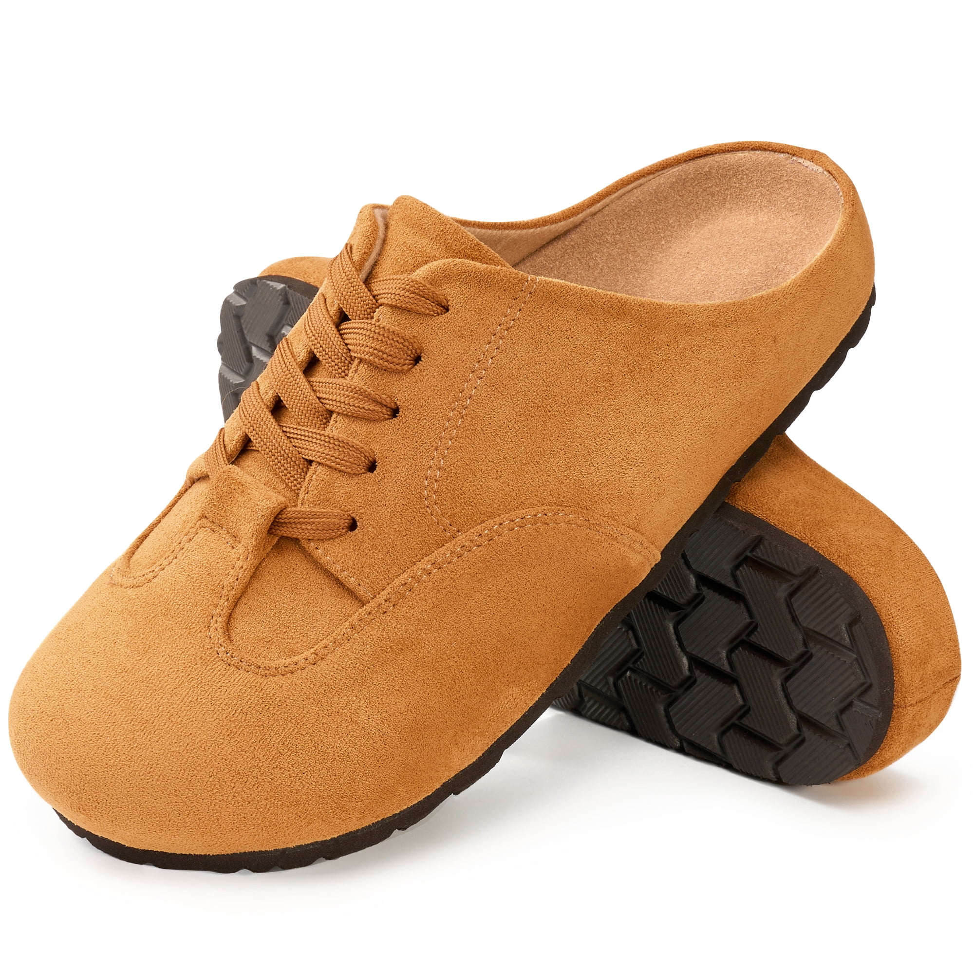 Ablanczoom Suede Clogs for Women Mules: No-Slip Arch Support Sandals ...