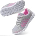 thumbnail image 1 of Ablanczoom Womens Sneakers Breathable Mesh lightweight Lace-up Woman Running Athletic Tennis Walking Shoes, 1 of 9