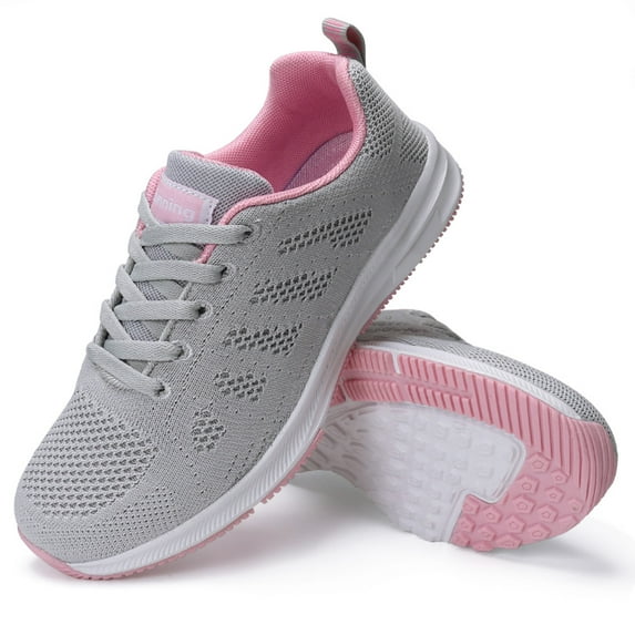Ablanczoom Women Casual Sneakers Walking Shoes Lace-up Comfortable Non-Slip Lightweight Breathable Mesh Sports Tennis Running Shoes