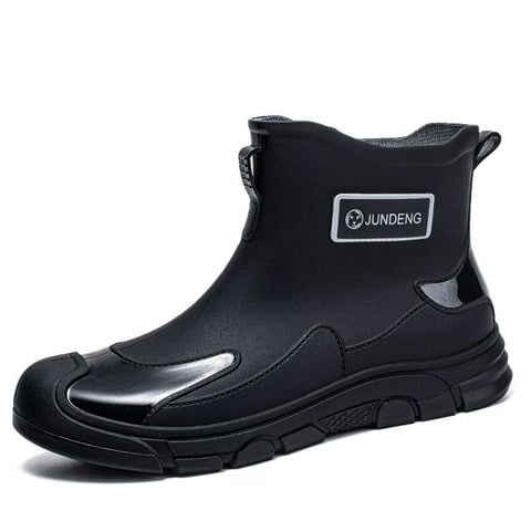 Women Rain Boots: Waterproof Chelsea Boots Anti-Slip Outdoor Work Ankle Booties Garden Shoes