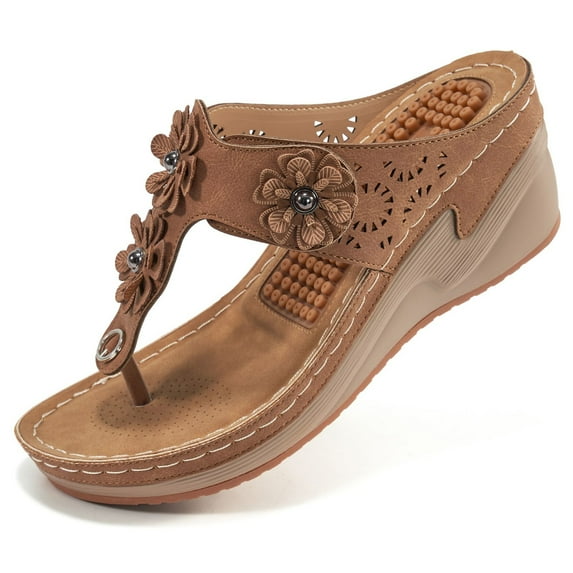 Ablanczoom Women Sandals - Massage Function Platform & Wedge Sandals for Women Shoes