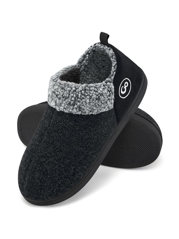 Women & Men Slippers Comfy Memory Foam Houses Slippers Fuzzy Indoor Outdoor No-slip Winter Shoes