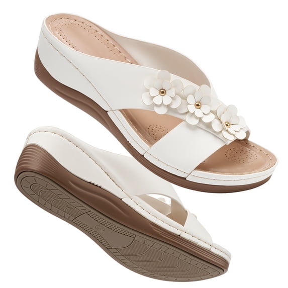 Ablanczoom Wedge Sandals for Womens: Non-Slip Arch Support women sandals Beach Dresses Slides Shoes