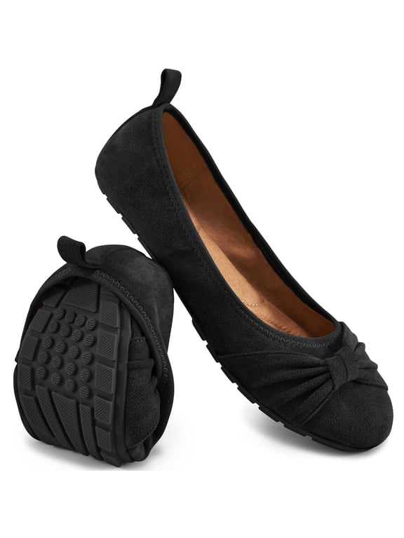 Womens Flats Shoes: Slip-on Ballet Loafers Women Sneakers Bowknot Suede