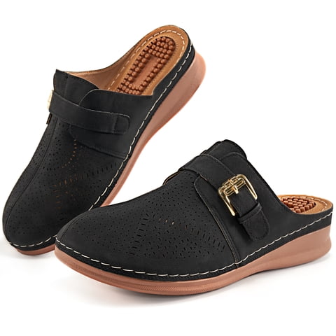 Womens Sandals: Arch Support Comfortable Summer Platform Wedge Shoes