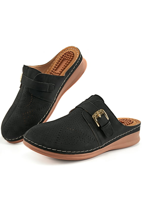 Womens Sandals: Arch Support Comfortable Summer Platform Wedge Shoes