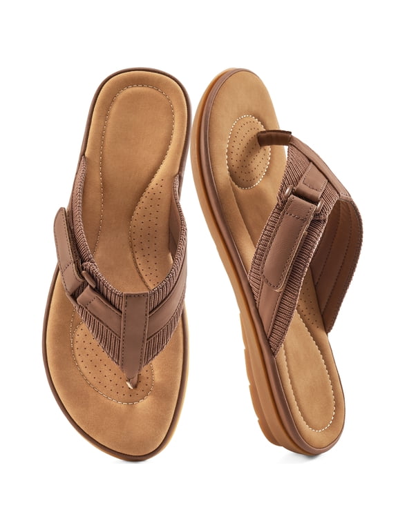 Womens Thong Sandals: Arch Support Flip Flops Women Beach Shoes