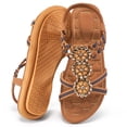 thumbnail image 1 of Ablanczoom Womens Sandals Rhinestone Flower Summer Flat Sandals for Women Dress Shoes, 1 of 7