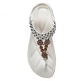 thumbnail image 1 of Ablanczoom Womens Sandals Clip toe Rhinestone Summer Flat sandal, 1 of 6