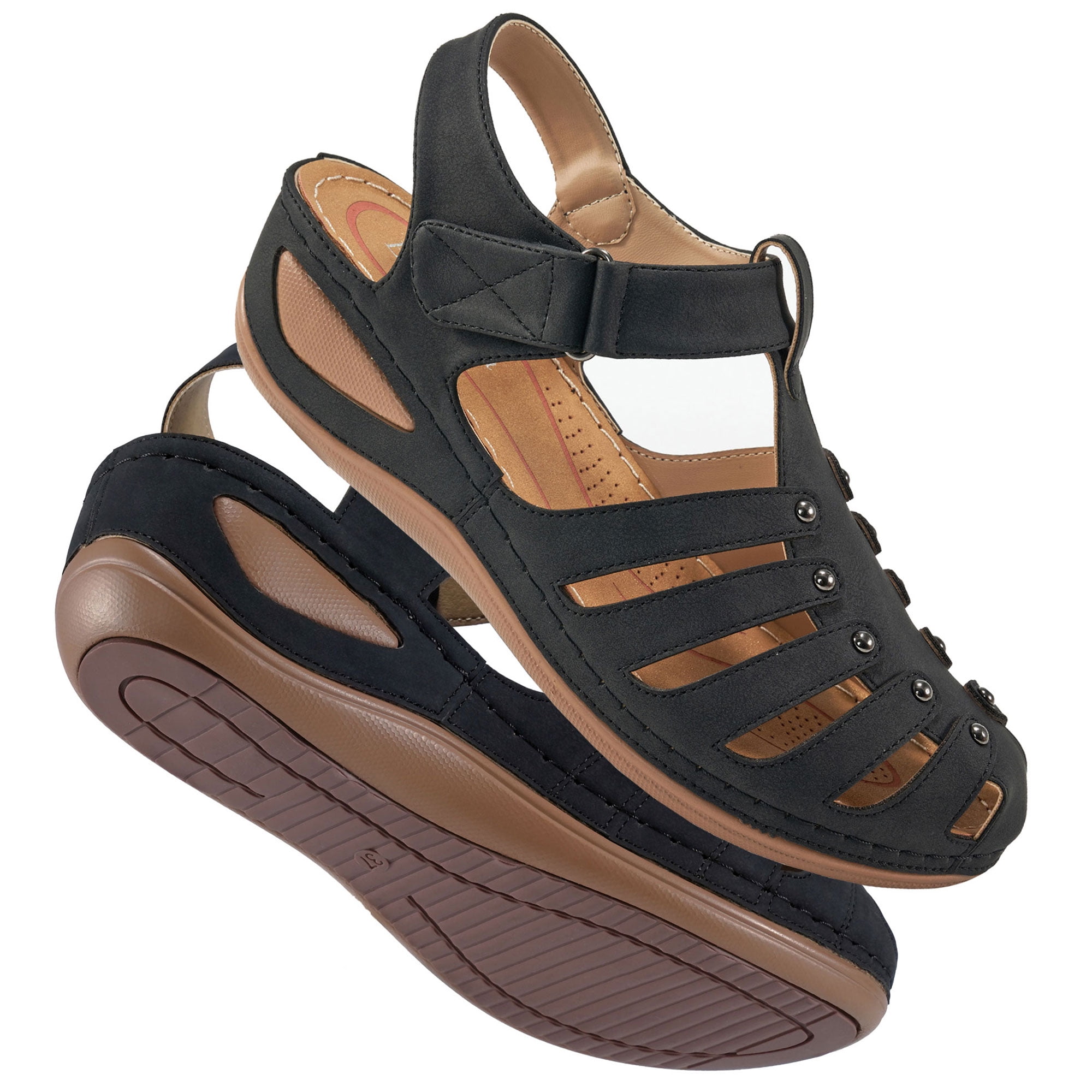 Flat Sandals Womens Closed Toe Summer Shoes Ablanczoom Women's