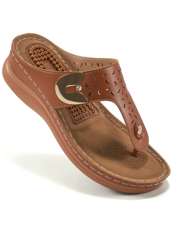 Womens Sandals Flip Flops Platform & Wedge Sandals for Women Slides Shoes