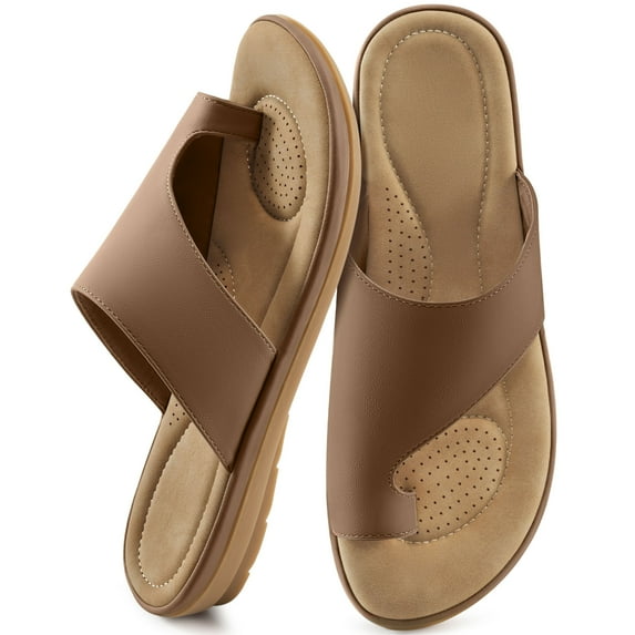 Ablanczoom Sandals Women Slides Shoes: Flip Flops Woman Flats Sandals for Summer Beach Shoes with Memory Foam