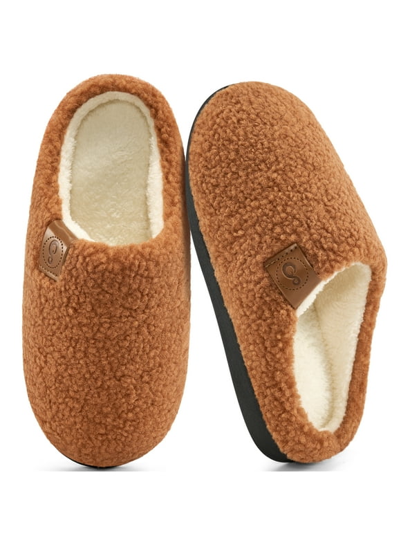 Womens Slippers: Comfort Memory Foam Winter House Shoes Non-Slip Slippers for Women