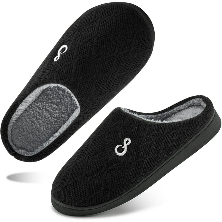 Ablanczoom Womens Slippers: House Shoes Memory Foam Non-Slip Fuzzy