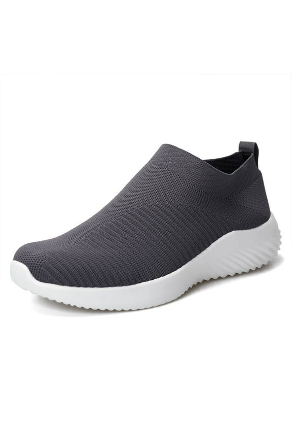 Womens Sneakers Running Shoes Slip-on Fitness Sports Walking Tennis Flats