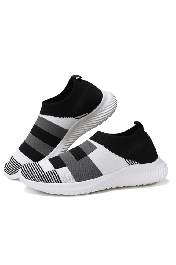 Womens Sneakers Running Shoes Slip-on Fitness Sports Walking Tennis Flats