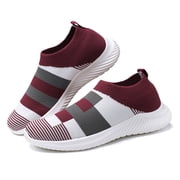 Womens Sneakers Running Shoes Slip-on Fitness Sports Walking Tennis Flats
