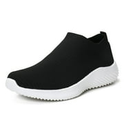 Ablanczoom Womens Sneakers Running Shoes Slip-on Fitness Sports Walking Tennis Flats
