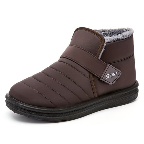 Womens Snow Boots: No-slip Warm Fur Winter Woman Ankle Booties