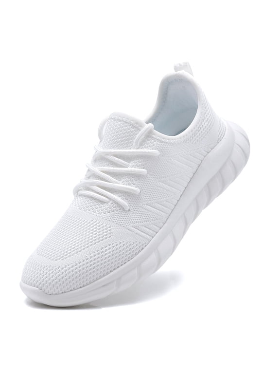 Womens Sports Running Shoes Breathable Slip-on Tennis Flat Mesh Comfortable
