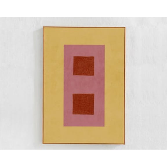 Able Poster Abstract Modern Art For Living Room Decor. Yellow And Pink Geometric Abstract Poster Art Poster, Poster Only