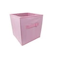 thumbnail image 1 of AbleHome 6 pack Fabric Storage Bins Box Organizer Cube Basket Container 10.5"x10.5"x11" Pink w/Fabric Handle, 1 of 2