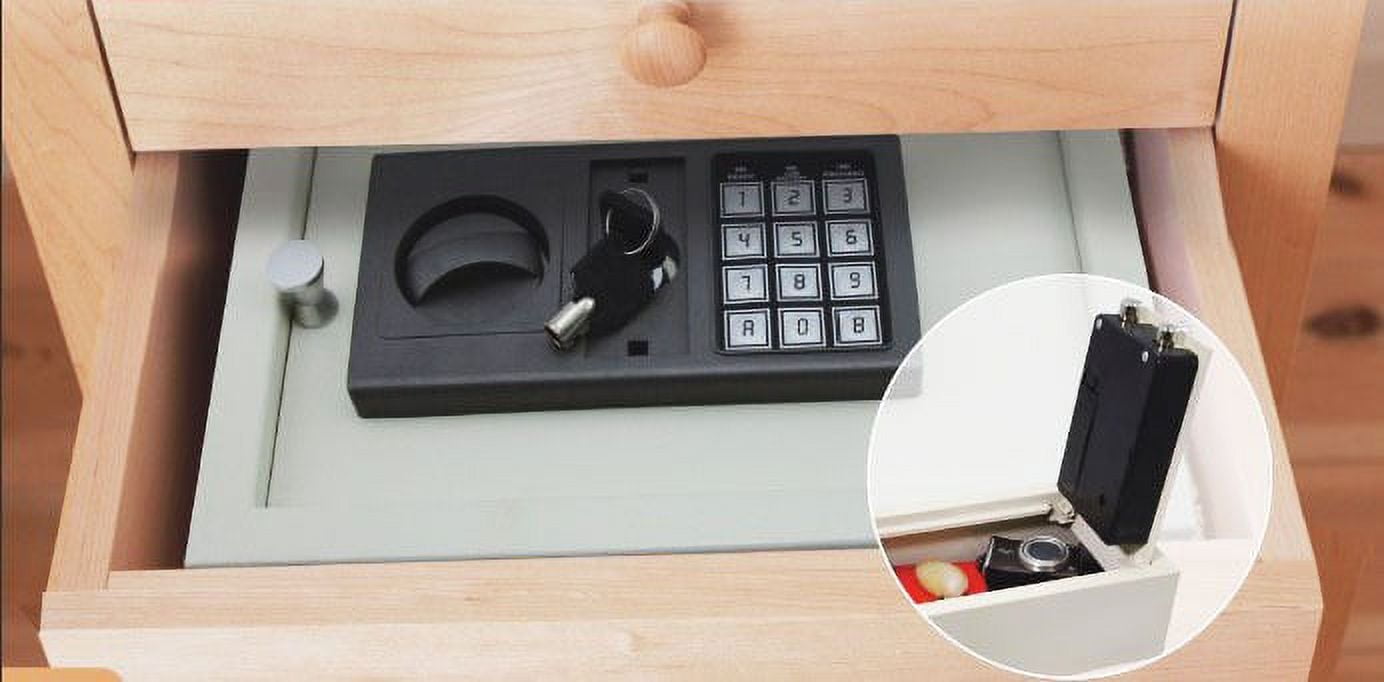 AbleHome DIGITAL ELECTRONIC DRAWER SAFE HIDDEN SECURITY BOX JEWELRY GUN CASH PORTABLE