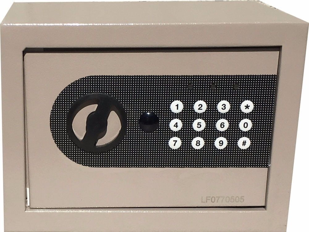 AbleHome Electronic Lock Wall Safe Steel Gray