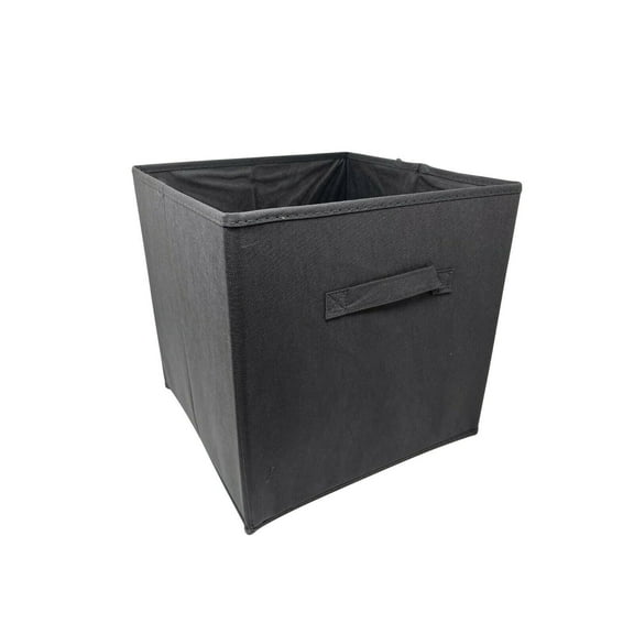 AbleHome Large 6 pack Fabric Storage Bins Box Organizer Cube Basket Container 13"x13"x13" Dark Gray w/Fabric Handle