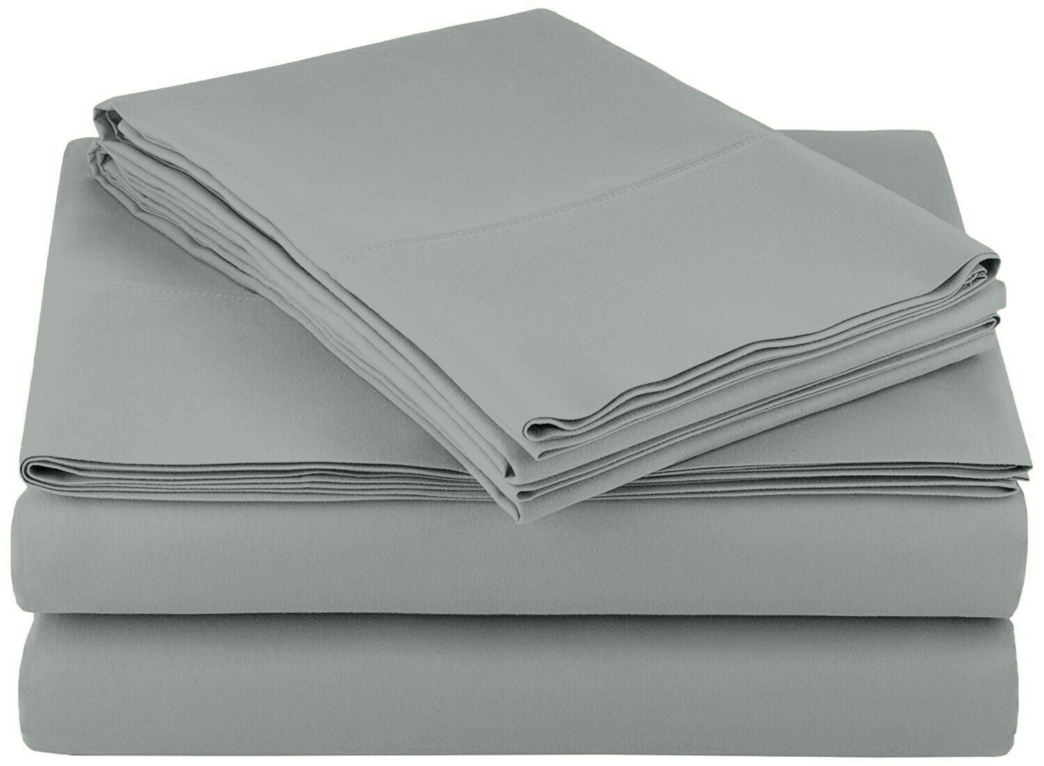 AbleHome Microfiber Bed Sheet Set Double Brushed 4 Piece Set Ultra Soft