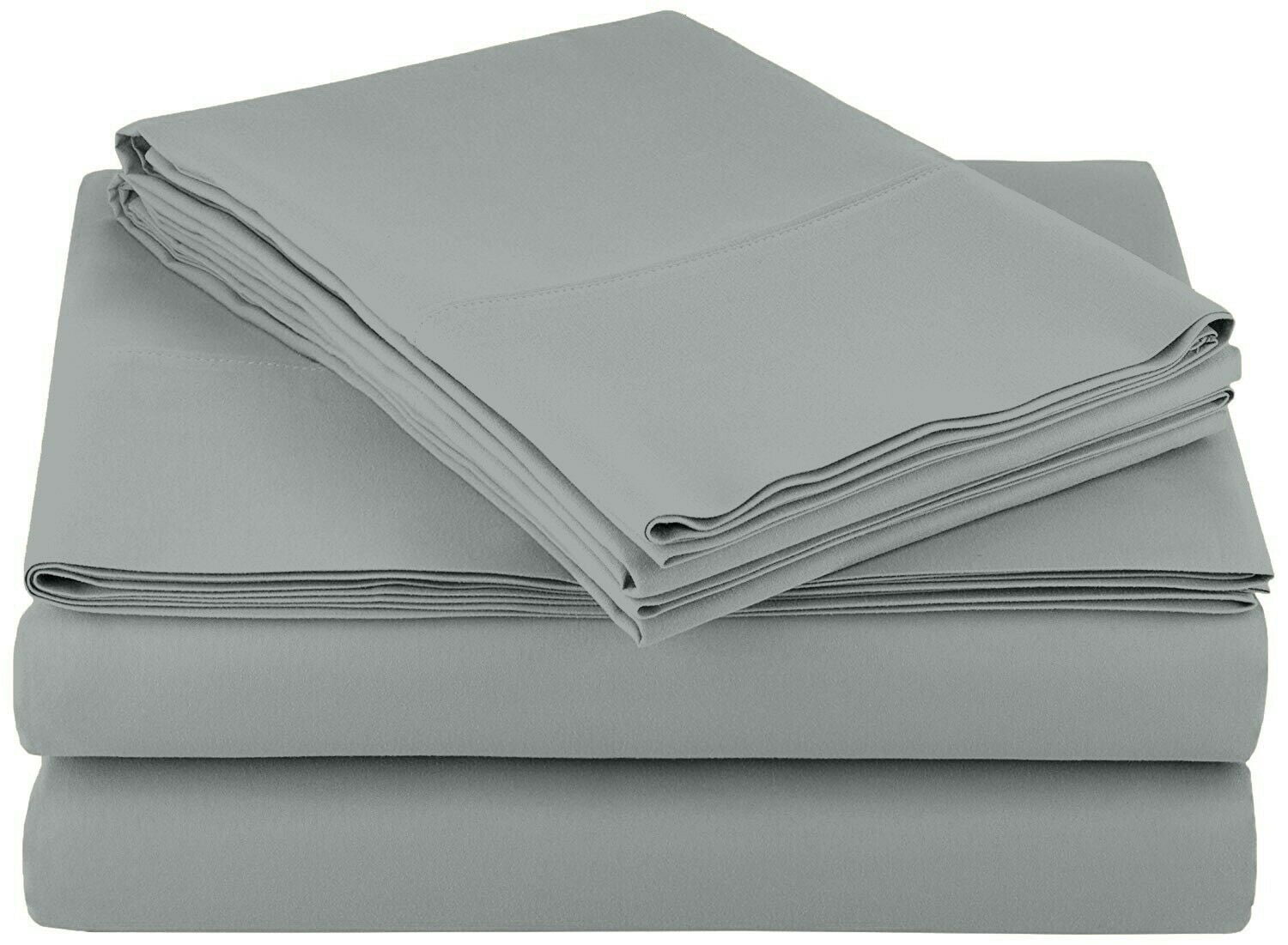 AbleHome Microfiber Bed Sheet Set Double Brushed 4 Piece Set Ultra Soft