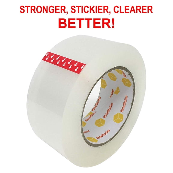 AbleMailer Clear Packing Tape Heavy Duty Sealing Adhesive for Moving, Packaging, Shipping, Office & Storage