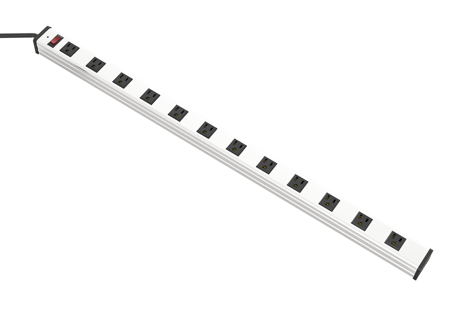 AblePower 12 Outlet Power Strip Metal Surge Protector Aluminum 300J AC15A 125V 1875W