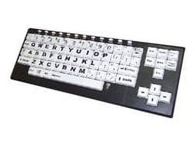 Ablenet VisionBoard Large Key Keyboard Wireless, Black Print on 1-in/2. ...