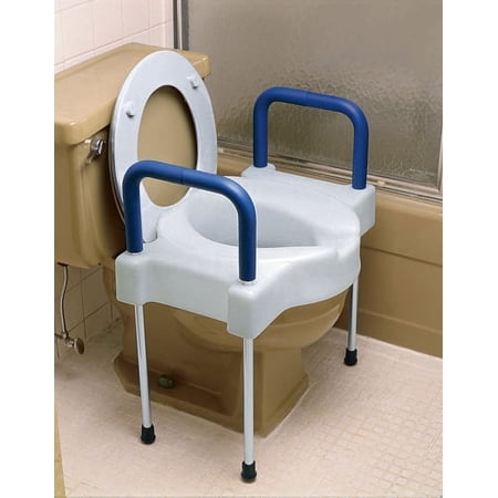 Ableware 725882000 Extra Wide Tall-Ette Elevated Toilet Seat with Legs