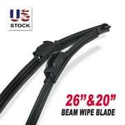 Ablewipe LW5315 All Season J U Hook Wiper Blade - 26 In/20 In, 2 Pieces