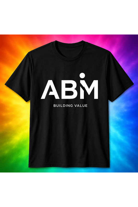 Abm Building Industries Logo Modern Freedom Spirit Workforce Unisex T-Shirt S-5XL V17546