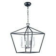 thumbnail image 1 of Abode 4-Light Chandelier, Textured Black & Polished Nickel, 1 of 1