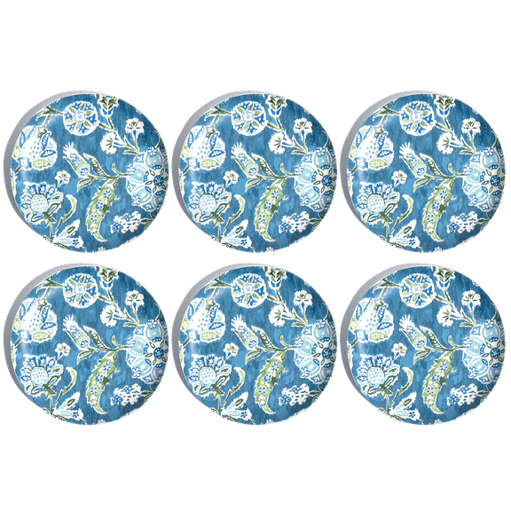 Abode Homewares by TarHong Hana Ikat Salad Plate 8.5", Set of 6