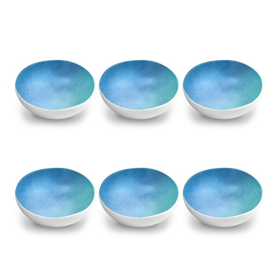 Abode Homewares by TarHong Oceanic Ombre Bowl, 7"/ 34 oz.Set of 6